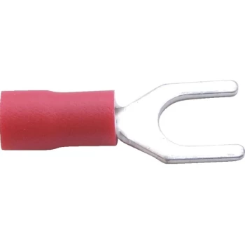5.00MM Fork Terminal (Pk-100) Red - Kennedy