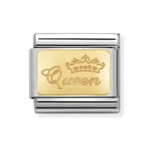 Nomination Classic Gold Queen Charm