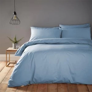 Linea Cotton Rich Fitted Sheet - Powder Blue