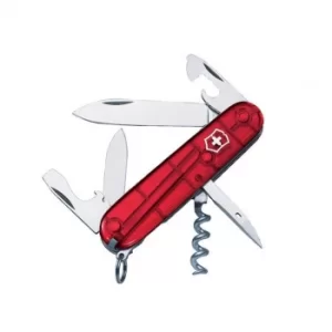 Victorinox Spartan Swiss Army Knife Translucent Red Blister Pack