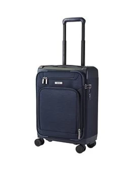 Rock Luggage Parker 8-Wheel Suitcase Cabin - Navy