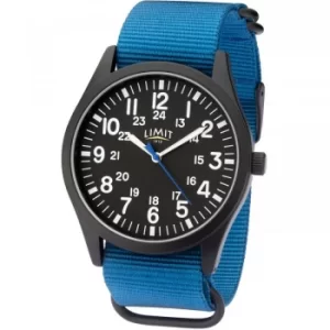 Mens Pilot Style watch Canvas Strap Watch