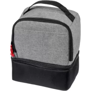 Dual Cube Lunch Cooler Bag (One Size) (Solid Black/Graphite)