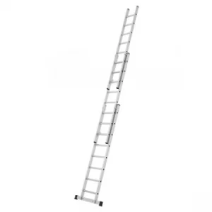 Zarges 44851 Everest 3DE 3-Part Extension Ladder D-Rungs 3 x 8