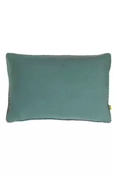 Cosmo Soft Velvet Pom Pom Trimmed Cushion