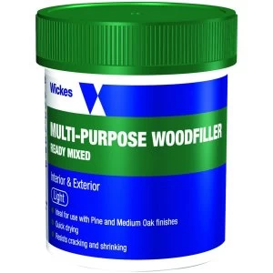 Wickes Ready Mixed Wood Filler - Light 250g
