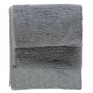La Residence Broderie Towel - Grey