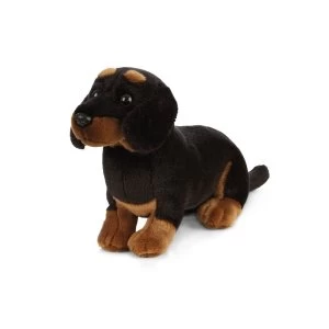 Living Nature Soft Toy - Plush Dog Sausage Dachshund Dog (20cm)