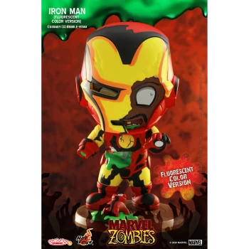 Hot Toys Cosbaby Marvel Comics [Size S] - Marvel Zombies: Iron Man (Fluorescent Colour Version)