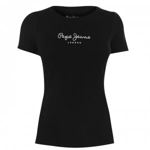 Pepe Jeans Core Logo T-Shirt - 999 BLACK
