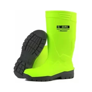 B-Dri Footwear FULL SAFETY FLUORO WELLINGTON BOOT S/Y 10/44 (Pair)