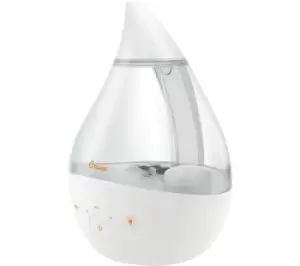 CRANE Drop 2.0 Aromatherapy Diffuser & Humidifier - Clear & White