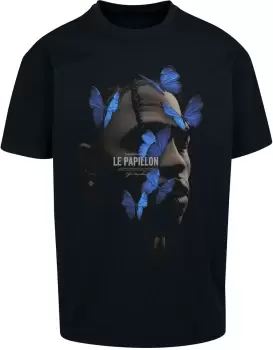Mister Tee Le Papillon oversized t-shirt T-Shirt black
