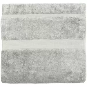 Paoletti Cleopatra Egyptian Combed Cotton 2 Pack Face Cloths Silver