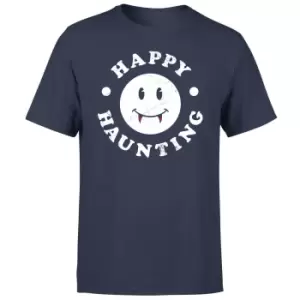 Happy Haunting T-Shirt - Navy - L