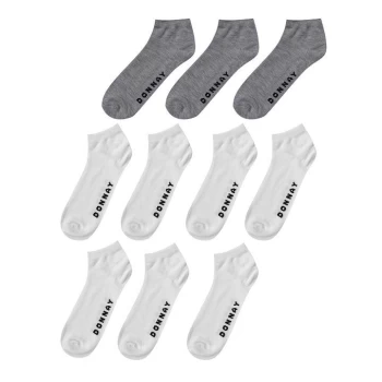 Donnay 10 Pack Trainer Socks Mens - White