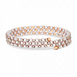 Jon Richard Gold Plated Pearl And Diamante Bracelet