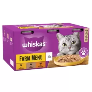 Whiskas 1+ Cans Saver Pack 24 x 400g - Farm Menu in Jelly (24 x 400g)