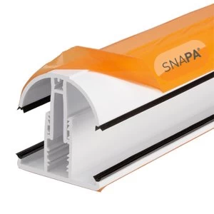 Snapa Lean-to Bar 10, 16, 25, 32, & 35mm Including Endcap 5m White
