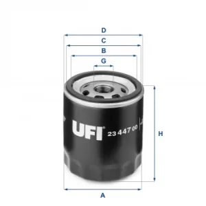 2344700 UFI Oil Filter Oil Spin-On