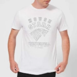 Game of Thrones House Stark Mens T-Shirt - White - 5XL
