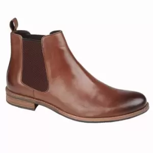 Roamers Mens Leather Gusset Boots (6 UK) (Black)