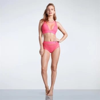 USA Pro Hi Mesh Bikini Bottoms - Pink