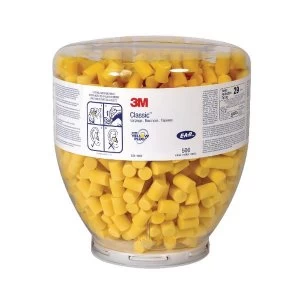 3M E A R Classic Refill Bottle Yellow Pack of 500 Earplugs