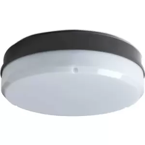 Robus Compact 2D Emergency Surface Fitting with Opal And Prismatic Diffuser - Black Base - RC282DEPO-04