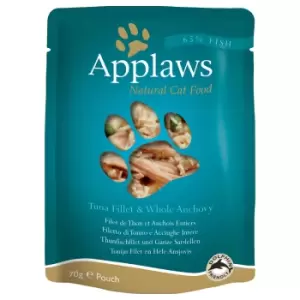 Applaws Cat Food Pouches Saver Pack 24 x 70g - Tuna with Anchovy