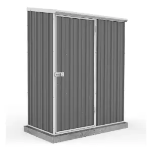 Absco 5x3ft Space Saver Metal Pent Shed - Grey