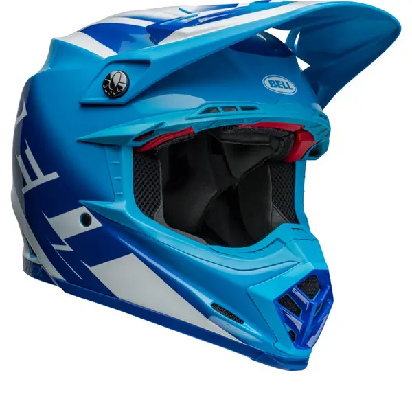 Bell Moto-9S Flex Rail Blue Offroad Helmet Size S