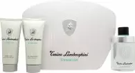 Lamborghini Essenza Gift Set 125ml Eau de Toilette + 150ml Aftershave Balm + 150ml Shower Gel