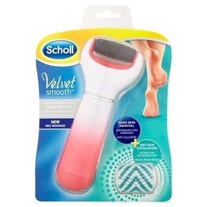 Scholl Pink Electronic Foot File with Exfoliating Refill