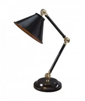 1 Light Table Lamp Black, Polished Brass, E27