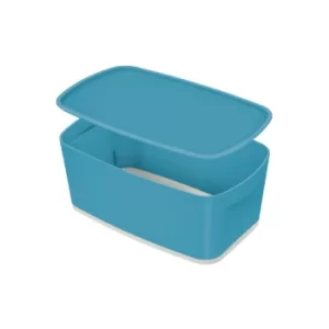MyBox Cosy Small with Lid, Storage Box, 5 Litre, W 318 X H 128 X D 191 MM, Calm Blue