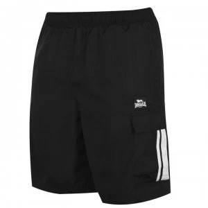Lonsdale Cargo Shorts Mens - Black