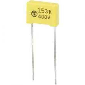 MKS thin film capacitor Radial lead 0.015 uF 400 Vdc 5 10 mm L x W x H 13 x 4 x 9mm