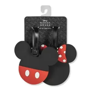 Disney Mickey & Minnie Mouse Black and red 2 piece Luggage Tags VT700349L.PH