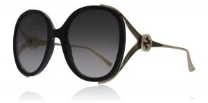 Gucci GG0226S Sunglasses Black / Gold 001 56mm