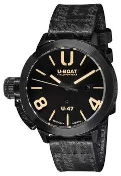 U-Boat 9160 CLASSICO U-47 47MM AB1 Black Dial Black Watch