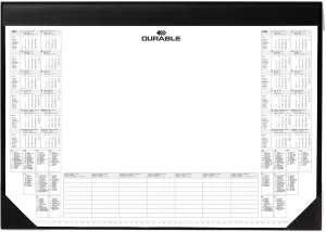 Durable Calendar Desk Mat Black 729101