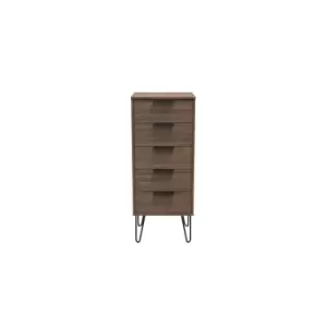 Welcome Furniture Hirato 5 Drawer Locker - Carini Walnut