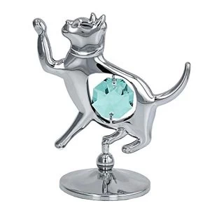 Crystocraft Cat Ornament - Crystals From Swarovski?