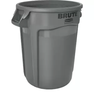 Rubbermaid BRUTE universal container, round, capacity approx. 121 l, grey