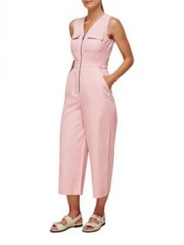 Whistles Utility Culotte Jumpsuit - Pink