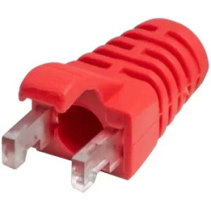 TUK Ltd SPEEDY RJ45 PS1Rd#100 Red strain relief boot for Cat5 plug...