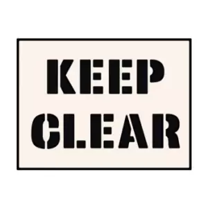 Load Bay Keep Clear Stencil (600 X 800MM)