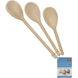 Tala FSC Utensils Beech Wood Spoon Set, 3pcs