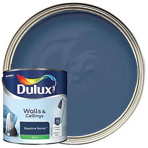 Dulux Walls & Ceilings Sapphire Salute Silk Emulsion Paint 2.5L